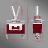 weideer 2Pcs Waterproof Toggle Switch 12V 30A ON/Off 2 pin