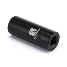 MIXPOWER 1/2-Inch Drive Deep Impact Socket - 7/8 Inch, SAE, CR-V, Deep, 1/2"Dr. 6 Point Socket