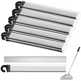 Hicarer 100 Pcs 8" Floor Scrapers Blade Replacements, Angled Demolition Scraper Blades Replacement Carbon Steel for Efficient Flooring Removal Razors Compatible with Razor Blade Scraper