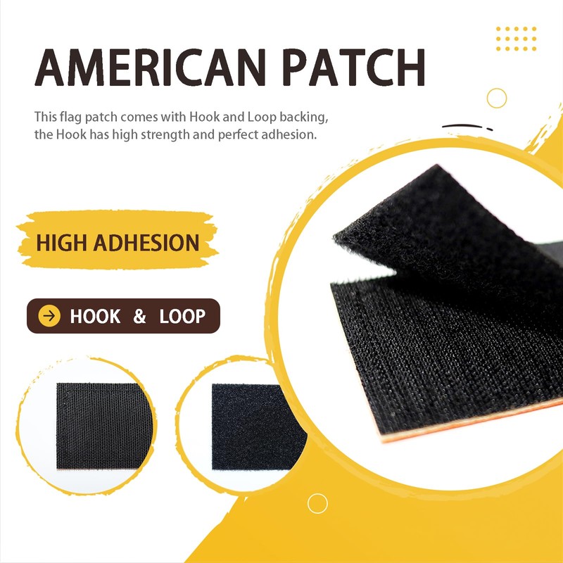 Demearly 2 PCS American Flag Patch USA Militray Emblem Patches