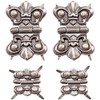 Tim Holtz Idea-ology Hinges, 4 Hinges and 16 Fasteners, Antique