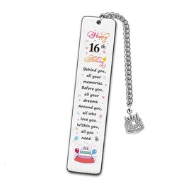 16 Birthday Gifts Bookmarkers for 16 Year Old Girls Boy Behind You All Your Memories Book Marks for Son Booklovers 16 Yrs Old Birthday Gifts for Sister 16th Birthday Gift