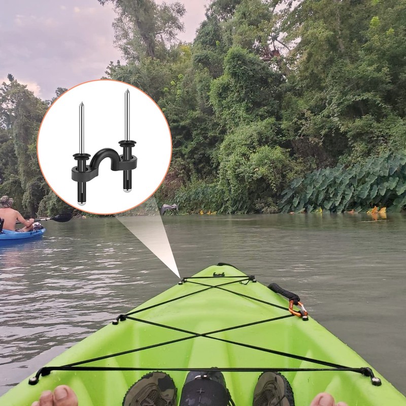 HLOGREE 4Pack Kayak Carry Handles, Kayaking Accessory Canoe Boat Side