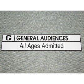 Handmade RATED G GENERAL AUDIENCE  Movie Home Theater wall sign