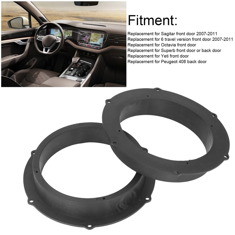 Audio Speaker Spacers, 2 Piece Car Door Audio Speaker Adapter