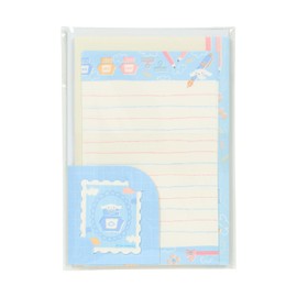Sanrio 341070 Cinnamoroll Cinnamoroll Letter Set, 8 Piece Toilet Pin, Envelopes Included, Sealing Seal Included