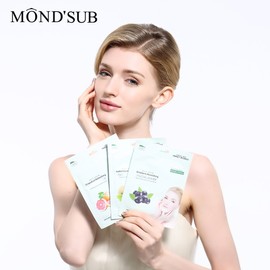 MOND'SUB Blueberry Beauty Skin Care Face Sheet Facial Masks with Natural Extract Repairing Fine Lines and Nourising Skin 25gm each for Women and Men (Pack of 11)