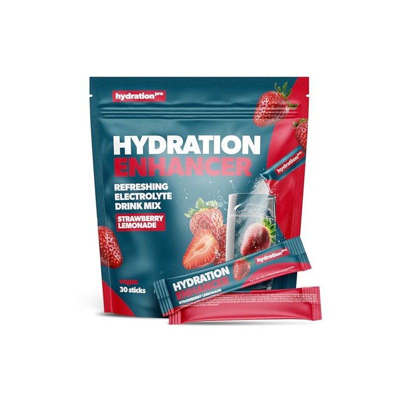 Electrolyte Powder - 30 Sticks with 9 Vitamins & Nutrients,