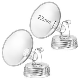 DIFKING 22mm 2 pc Flanges Compatible with Spectra S2 S1 9 Plus Syndergy Gold and Syndergy Gold Portable Breastpumps Replacement to Spectra Pump Parts and Flange 22mm.