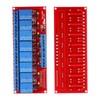 DC 12V 8‑Channel High Low Level Dyal Ttigger Relay Module