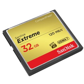 SanDisk 32GB Extreme CompactFlash Memory Card UDMA 7 Speed Up To 120MB/s - SDCFXSB-032G-G46