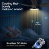 ocioc Quiet Ceiling Fan with LED Light DC motor 32