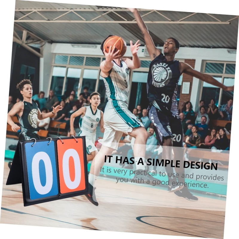 Sosoport Portable Basketball Scoreboard 2- Score Flipper Multifunctional for Sports