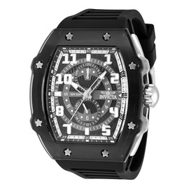 Invicta Racing Men 48.5mm Plastic Black Black dial VH61 Quartz