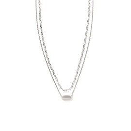 Kendra Scott Brooke Multi-Strand Necklace for Women, Fashion Jewelry, Rhodium-Plated