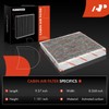 A-Premium 2-PC Cabin Air Filter with Activated Carbon Compatible with
