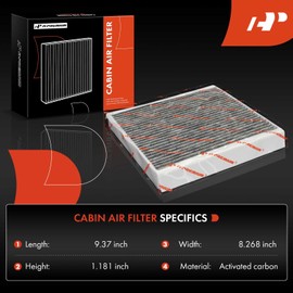 A-Premium 2-PC Cabin Air Filter with Activated Carbon Compatible with Toyota C-HR CHR 2018 2019 2020 2021 2022 L4 2.0L