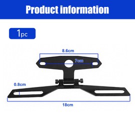 For Motorbike Number Plate Holder - Motorcycle Atv Folding License Plate Tail Light Holder Rear Bracket Mount