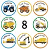 Construction Vehicle Reward Stickers, Trucks Excavators Tractors Sticker Label, for