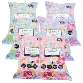 6x Floral Anti-Bacterial Wipes - Mix - 80 Wipes Each