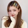 EZ PEACH Non-marking Bangs Clips, Tortoise Shell Style, 6 Pieces,