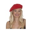 Red Wool Beret Costume Hat