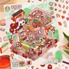 4 Sets DIY 3D Fun Mini House Scene Stickers with