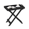 Folding TV Tray Table - Contemporary Side Table with Removable