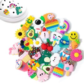 BTOOTB Accesorios de Decoración de Zapatos de PVC, Para La Decoración de Zapatos con Agujeros, Impermeable y Antideformación (A)