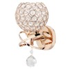 Round Wall Lamp Crystal Lamp E14 Lamp Holder for Home