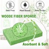 Temede Cellulose Sponges,Heavy Duty Scrub Sponges,Non-Scratch Kitchen Sponges for Dish,Colorful