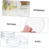 Baluue Petri Dish Borosilicate 5pcs Glass Experiment Containers Stacking Feature