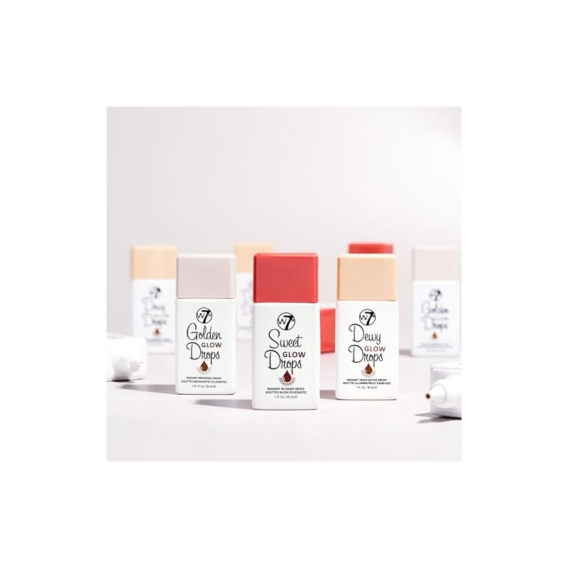 W7- Sweet Glow Drops: gotas de rubor líquido para una
