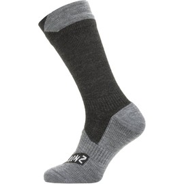Sealskinz Unisex Raynham Sock, Black / grey