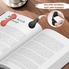 XYOFUN 3Pcs Silicone Magnetic Bookmarks,Book Marker Clip,Double Sided Magnet Book