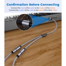 SOUNDFAM MIDI Splitter Cable， 5-PIN DIN Male to Dual Female 60CM / 2ft Professional Audio Signal Duplicator for Keyboards,Synthesizers & Interfaces,Studio-Quality Oxygen-Free Copper Core​