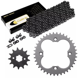 Honda Black Drive Chain And Sprockets Kit for Honda TRX300EX TRX300X Sportrax 300 2X4