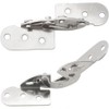 JJHXSM 2PCS Hidden 180 Degree Flip Table Hinge Silver Multifunctional
