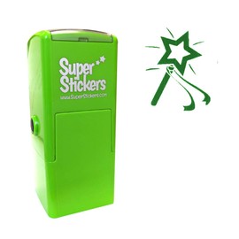 SuperStickers Wand Pre Inked Stamper - Green