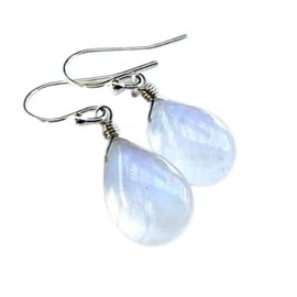 Sterling Silver Rainbow Moonstone Earrings, June Birthstone, Perfect Gift For Women, Mom, Daughter, Sister, Birthday, Graduation, Graduate, Brides, Bridesmaids, Weddings, Wedding Jewelry For Her