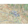 Arizona State Physical Map - 16.5 x 19.5 Inches -