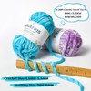 Fuzzy Chunky Chenille Yarn for Crocheting，Soft Plush Yarn for Hand