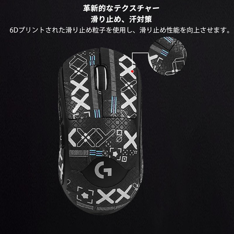 Logicool G PRO X SUPERLIGHT 2 Mouse Grip Tape [NOUKAJU]