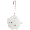 San-X AB27001 Sumikko Gurashi Tsuresari Mascot, Shirokuma H3.0 x W
