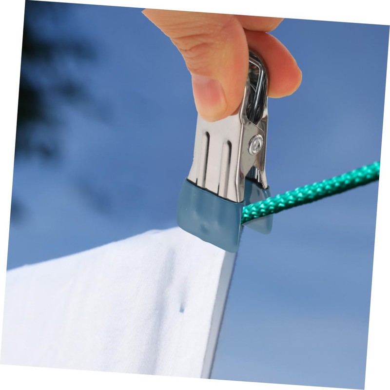 CAXUSD 50pcs Heavy Duty Stainless Steel Pool Cover Clamps Non-
