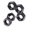 Nut M3 Black, Pack of 100 Threaded Hex Nuts Carbon