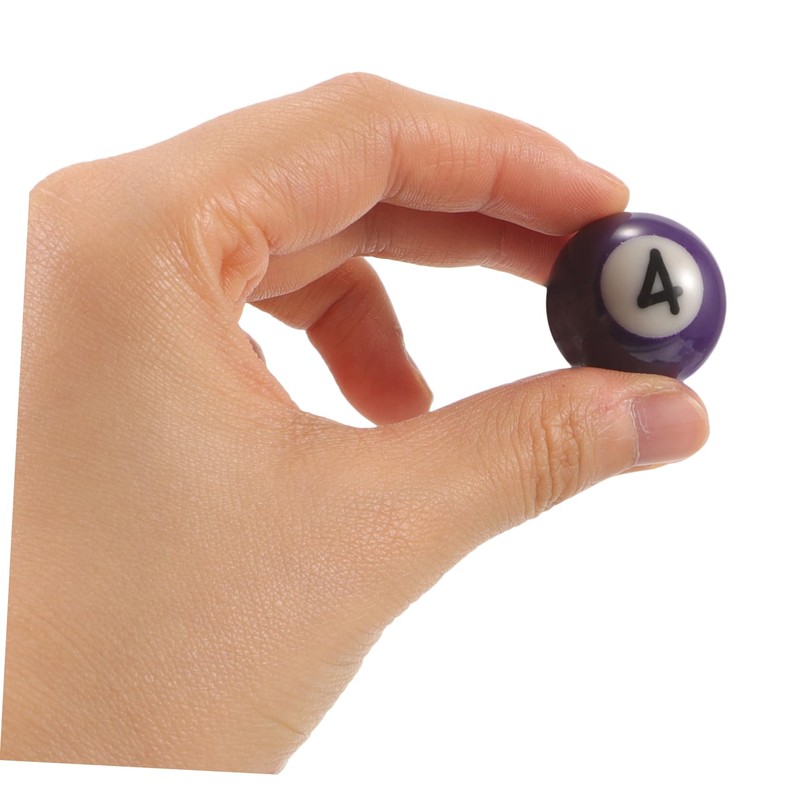Mikinona 1 Set Mini Billiard Balls Set of Durable Resin