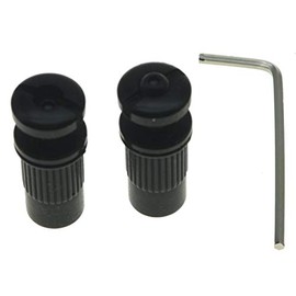 KAISH Guitar Locking Tailpiece Mounting Studs Locking Stop Bar Posts Wraparound Bridge Locking Posts Black