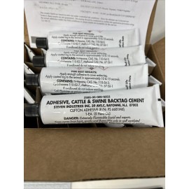 Steven Industries (4) Steven Industries Adhesive, Cattle & Swine Backtag Cement, 5 Fl Oz PS 6681M6