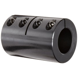 Ruland CLX-10-10-F One-Piece Clamping Rigid Coupling, Black Oxide Steel, 5/8" Bore A Diameter, 5/8" Bore B Diameter, 1-5/16" OD, 2" Length